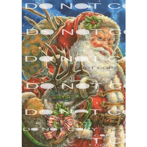 Santa #8118 Sublimation transfers - Heat Transfer Graphic
