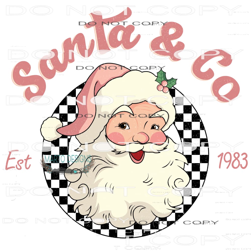 Santa And Co #8180 Sublimation transfers - Heat Transfer