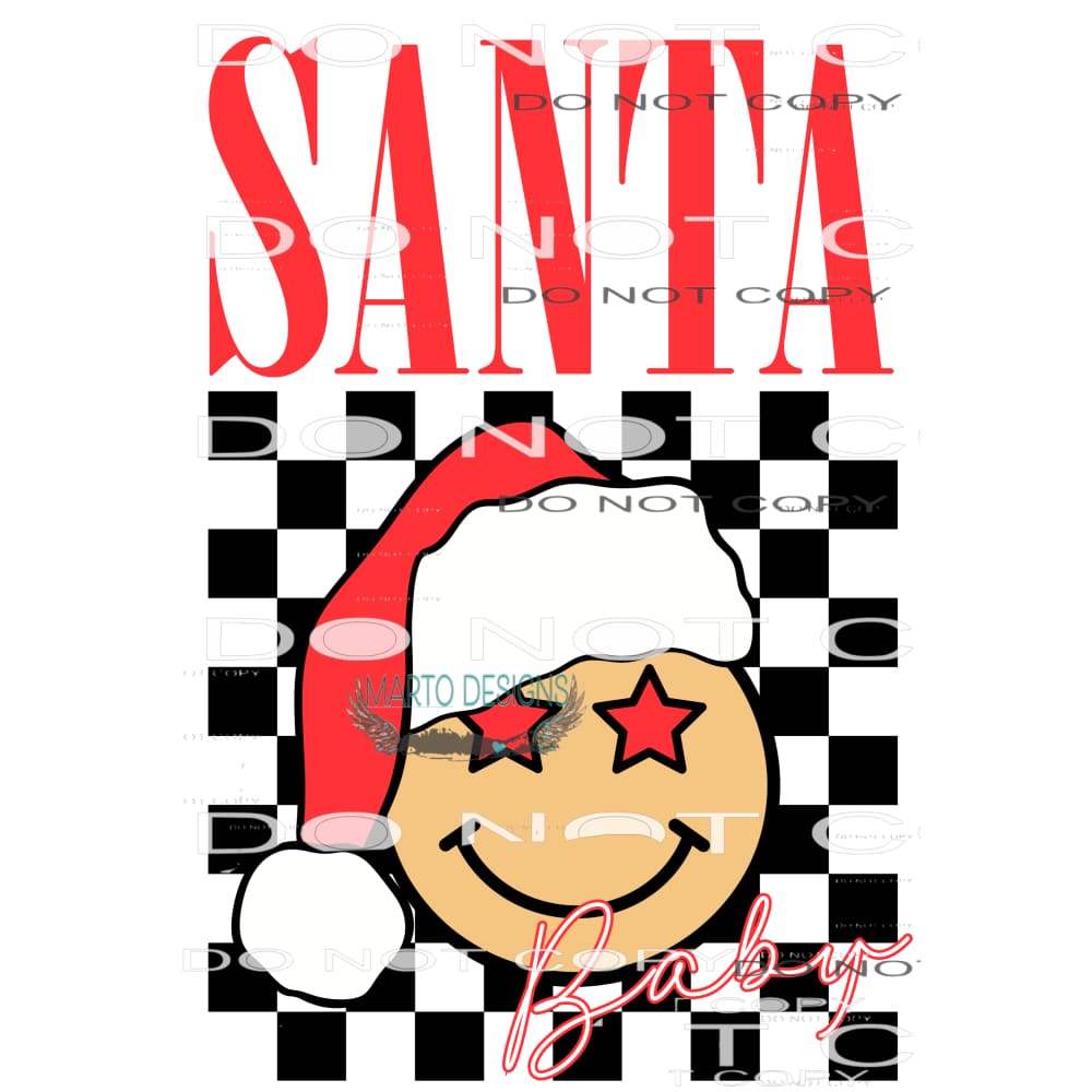 Santa Baby #8345 Sublimation transfers - Heat Transfer