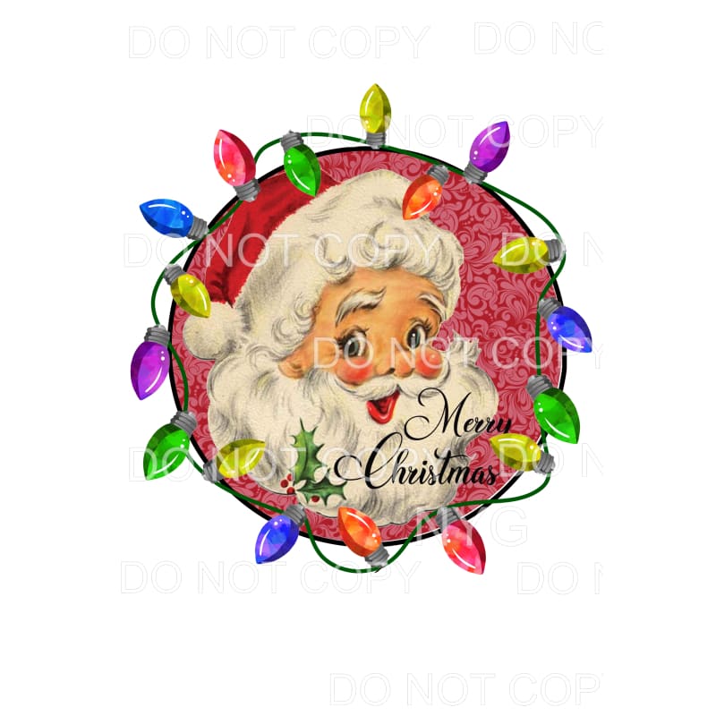 Santa Circle # 7079 Sublimation transfers - Heat Transfer
