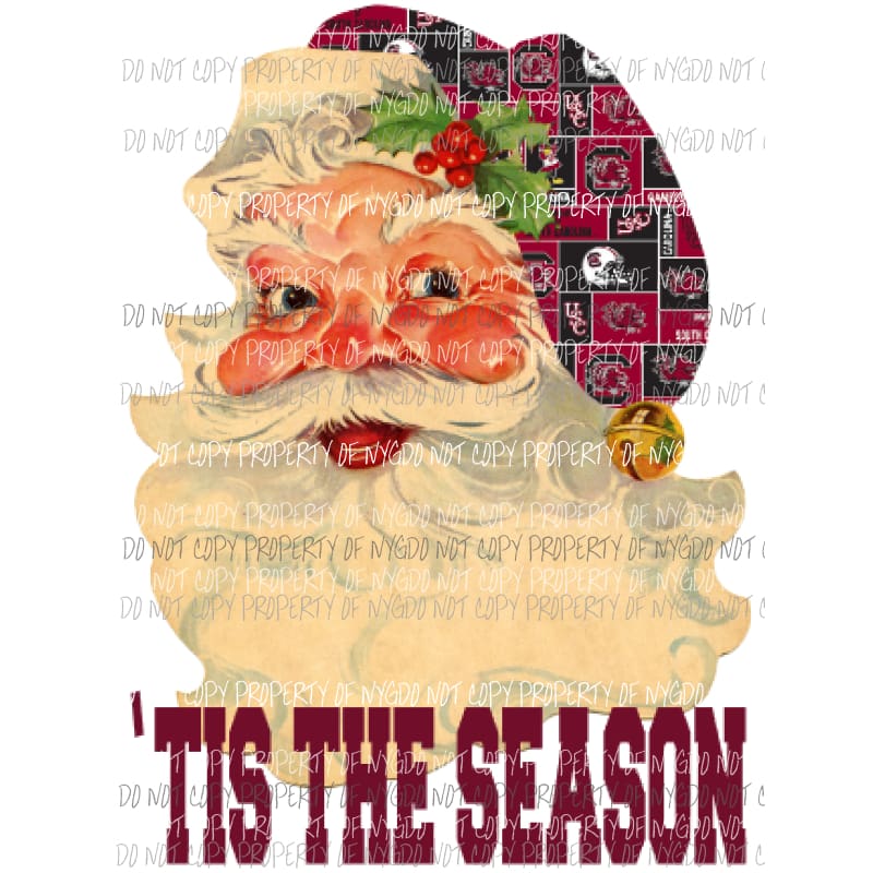 Santa Gamecocks 1 Sublimation transfers Heat Transfer