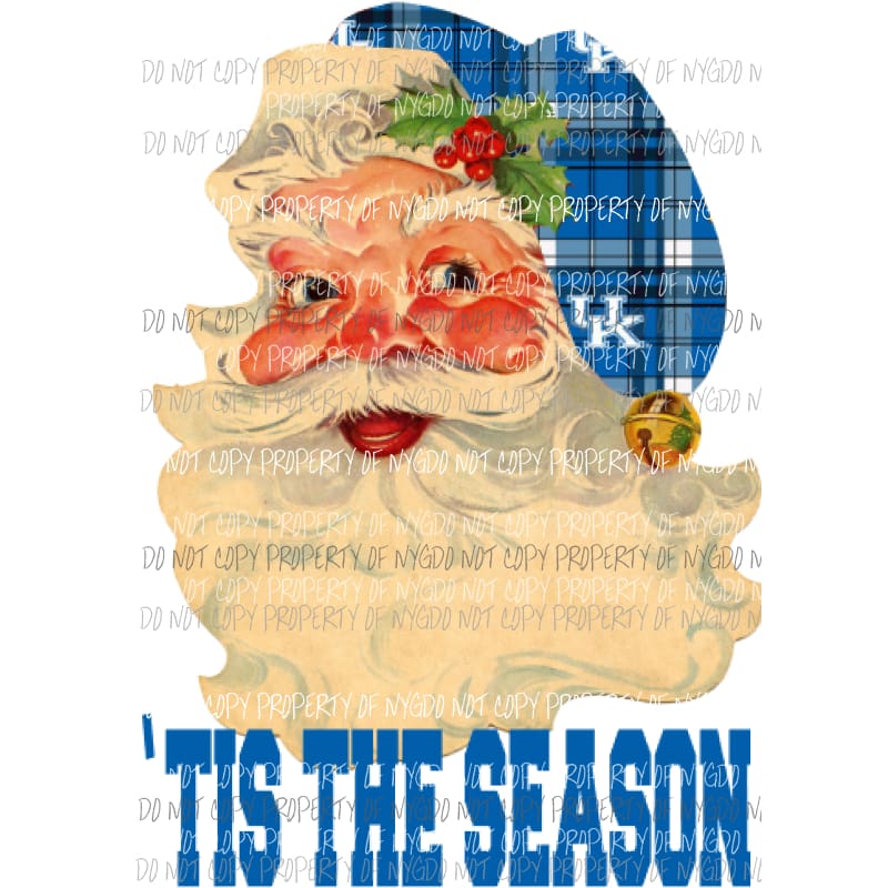 Santa Kentucky 2 Sublimation transfers Heat Transfer