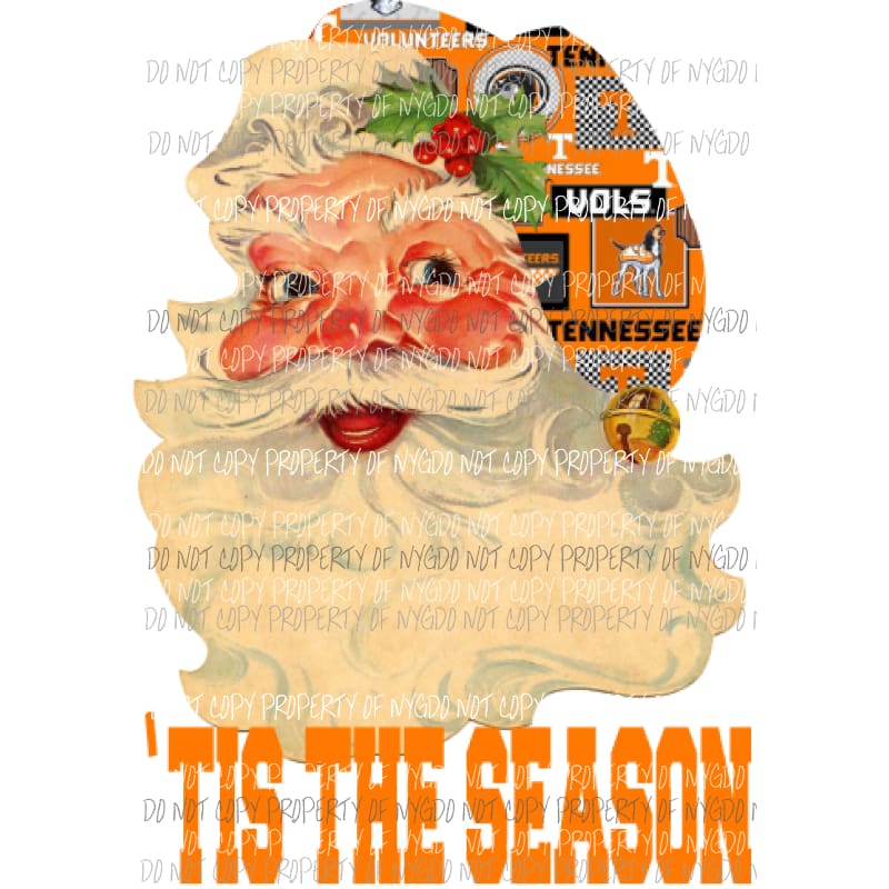Santa Tennessee Vols 2 Sublimation transfers Heat Transfer
