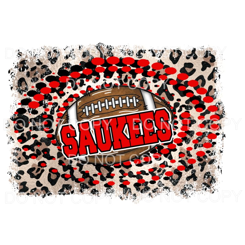 SAUKEES football # 534 Sublimation transfers - Heat Transfer