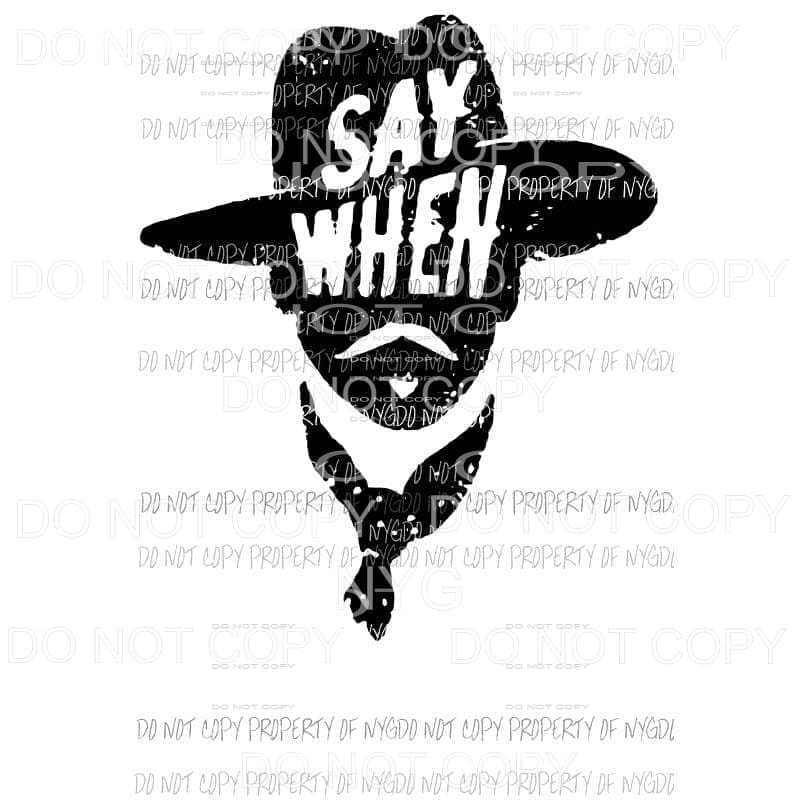 Say When tombstone Sublimation transfers Heat Transfer