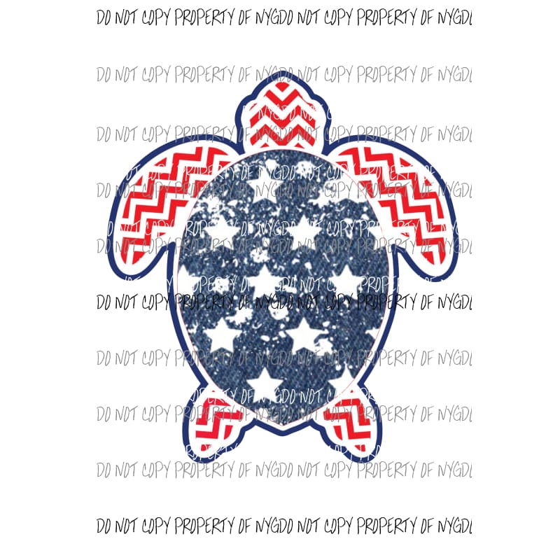 Sea Turtle Flag #2 Sublimation transfers Heat Transfer