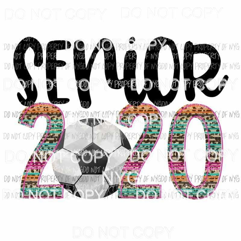 Senior 2020 Soccer Sublimation transfers Heat Transfer