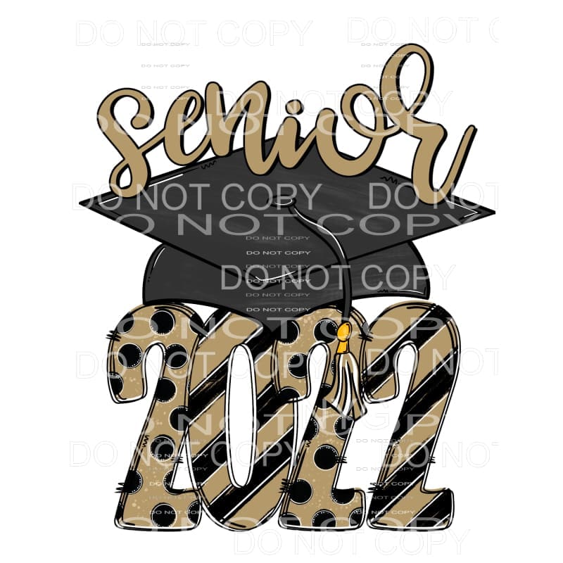 SENIOR CAP 2022 all colors you choose Sublimation transfers