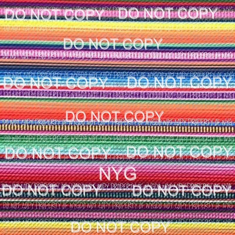 Serape Background Sheet Sublimation transfers 13 x 9 inches Heat Transfer