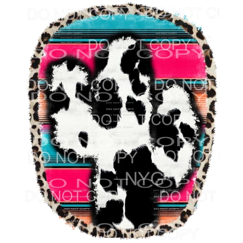 Serape cowhide leopard cactus Sublimation transfers - Heat