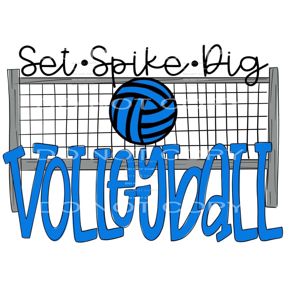 set spike dig volleyball #5087 Sublimation transfers - Heat
