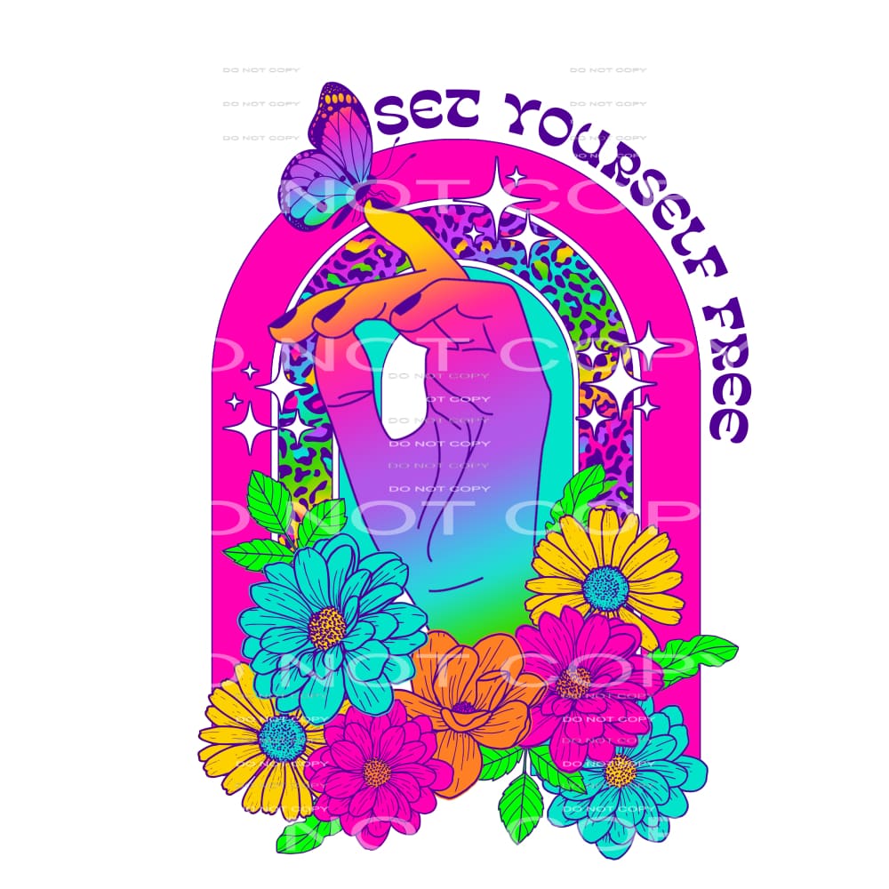 set yourself free #6494 Sublimation transfers - Heat