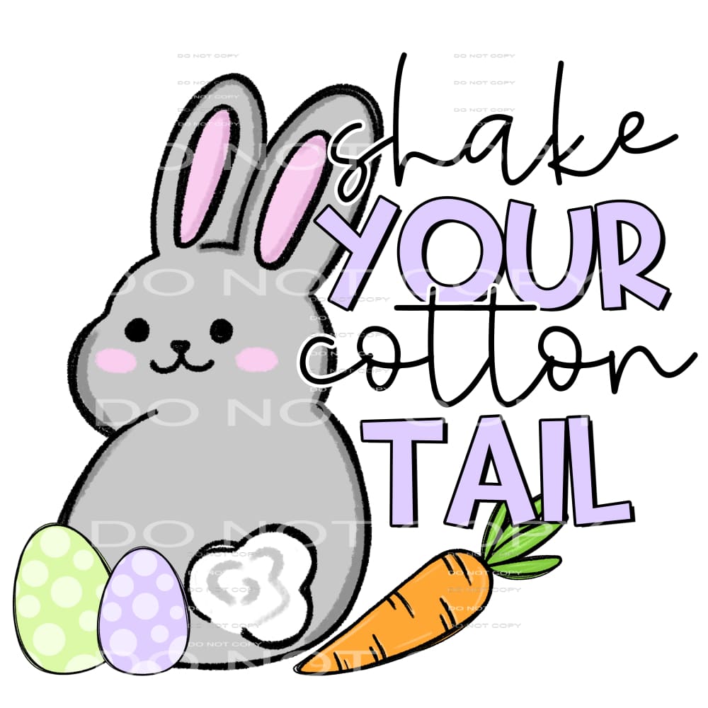 shake your cotton tail #4754 Sublimation transfers - Heat