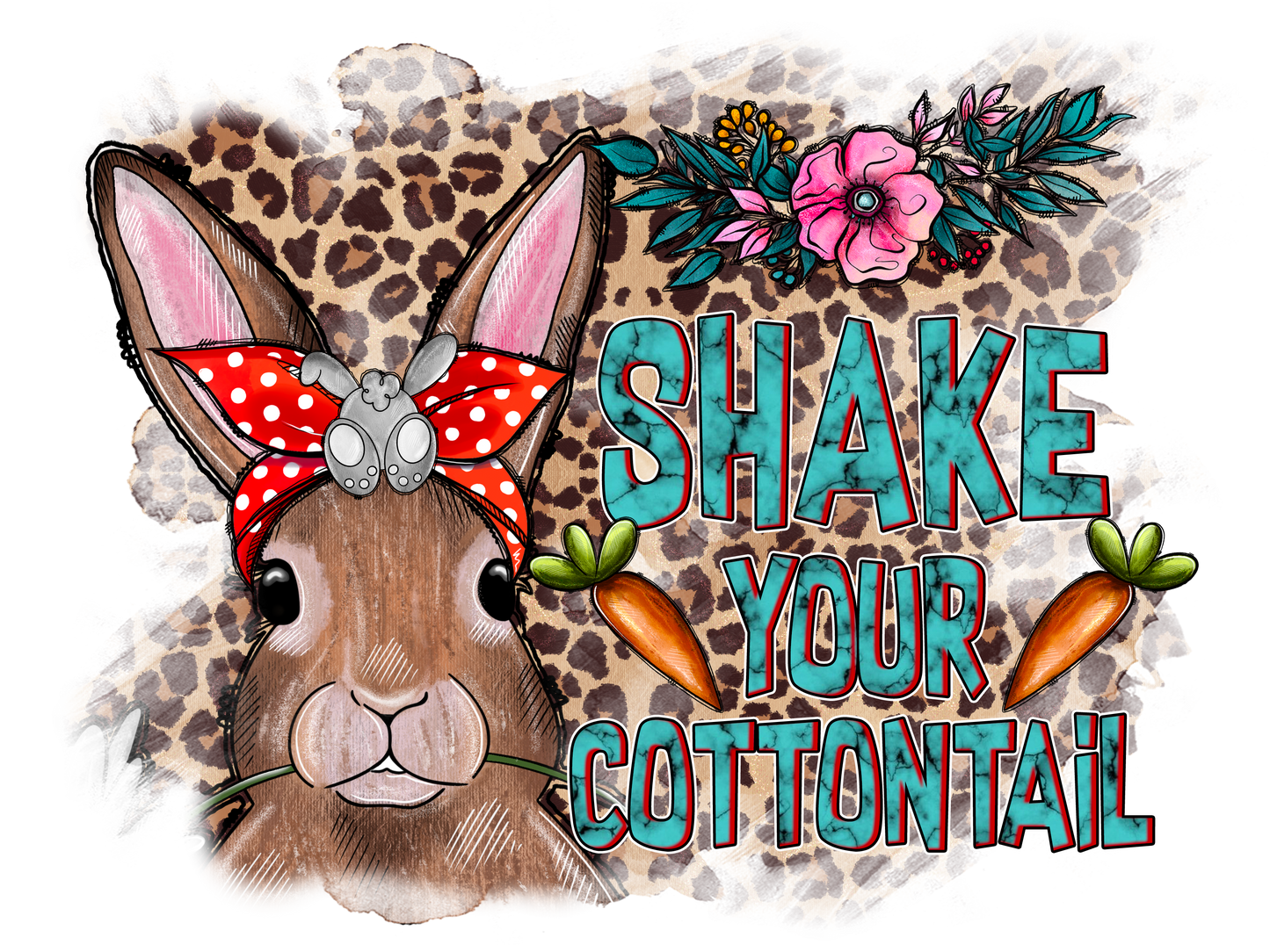 Shake Your Cottontail #9886 Sublimation transfers - Heat