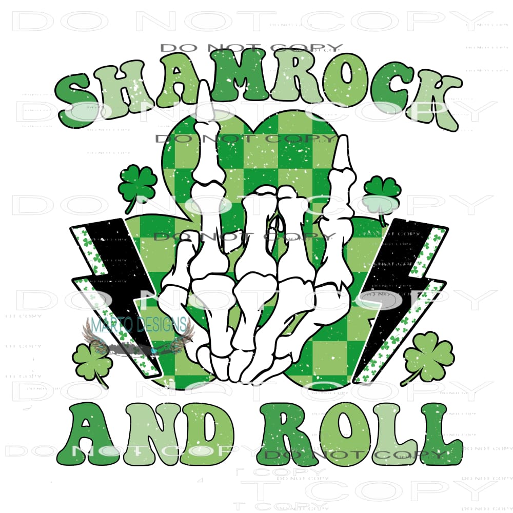Sham Rock And Roll #9215 Sublimation transfers - Heat