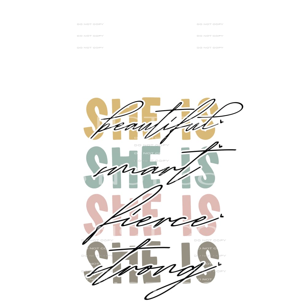 SHE IS #6324 Sublimation transfers - Heat Transfer