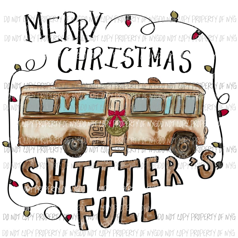 Shitters Full Sublimation transfers Heat Transfer