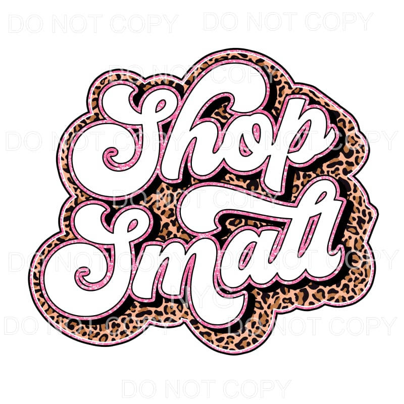 Shop Small Leopard Pink Glitter #1283 Sublimation transfers