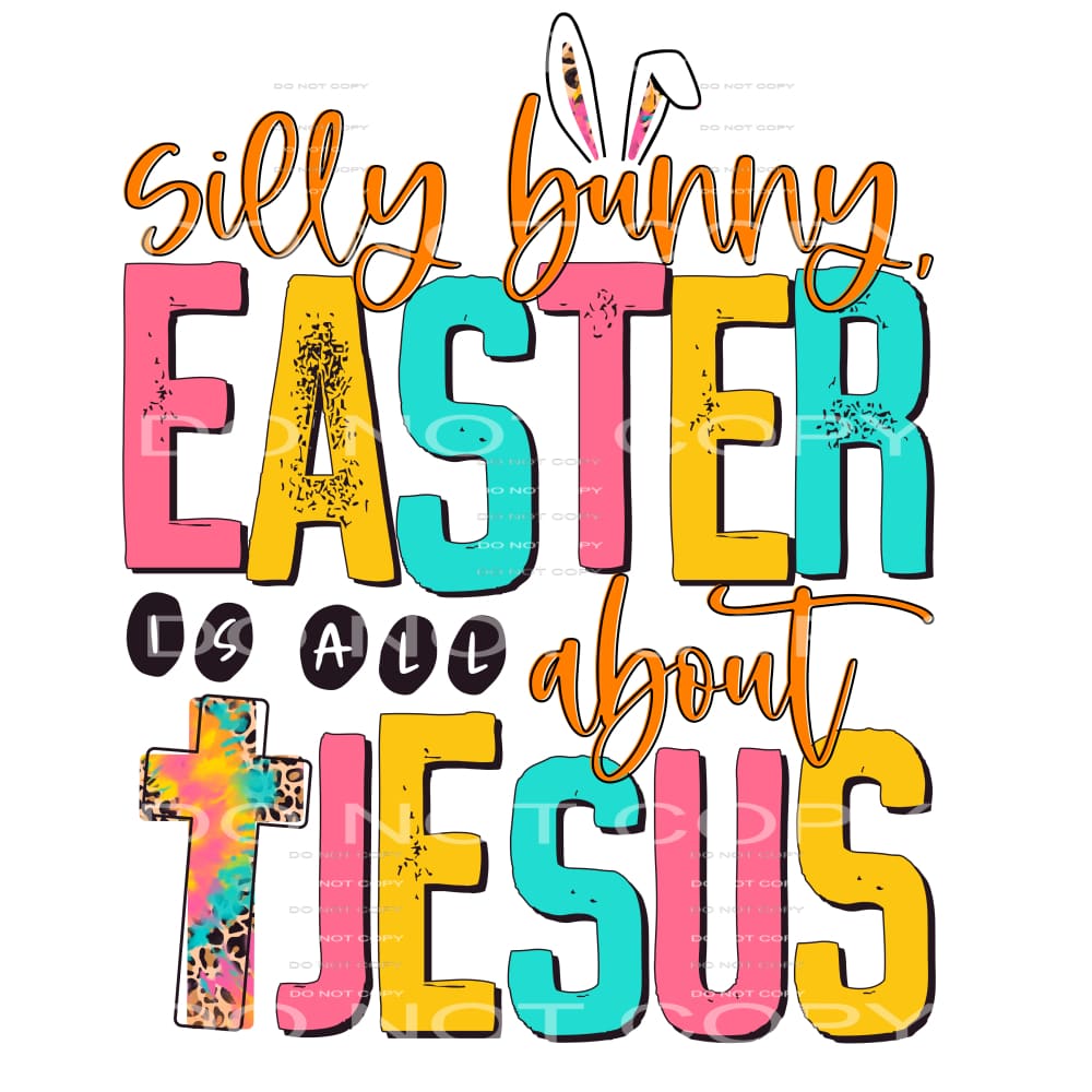 silly bunny #4551 Sublimation transfers - Heat Transfer