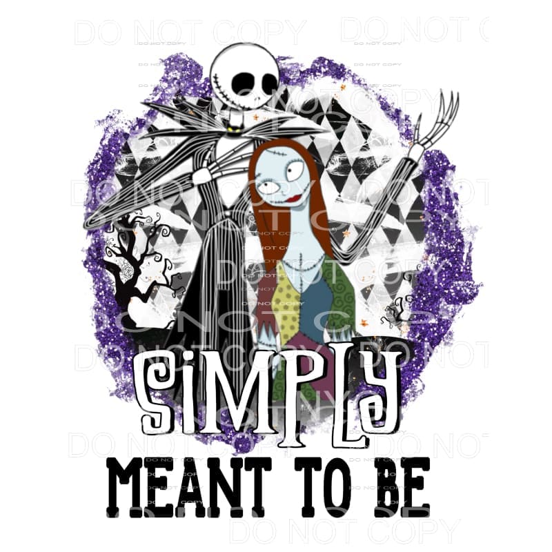 Simply Meant To Be Jack Skeleton Nightmare Sublimation