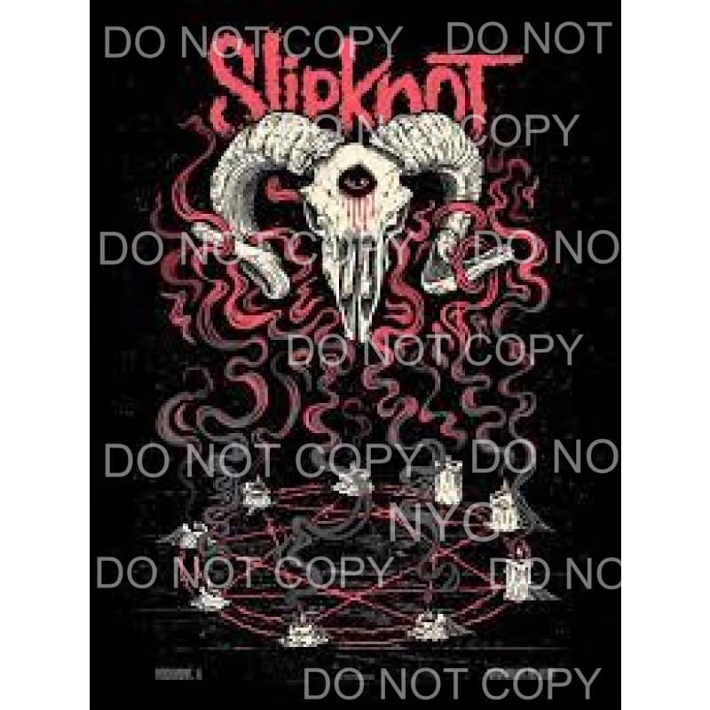 Slipknot #1 Sublimation transfers - Heat Transfer