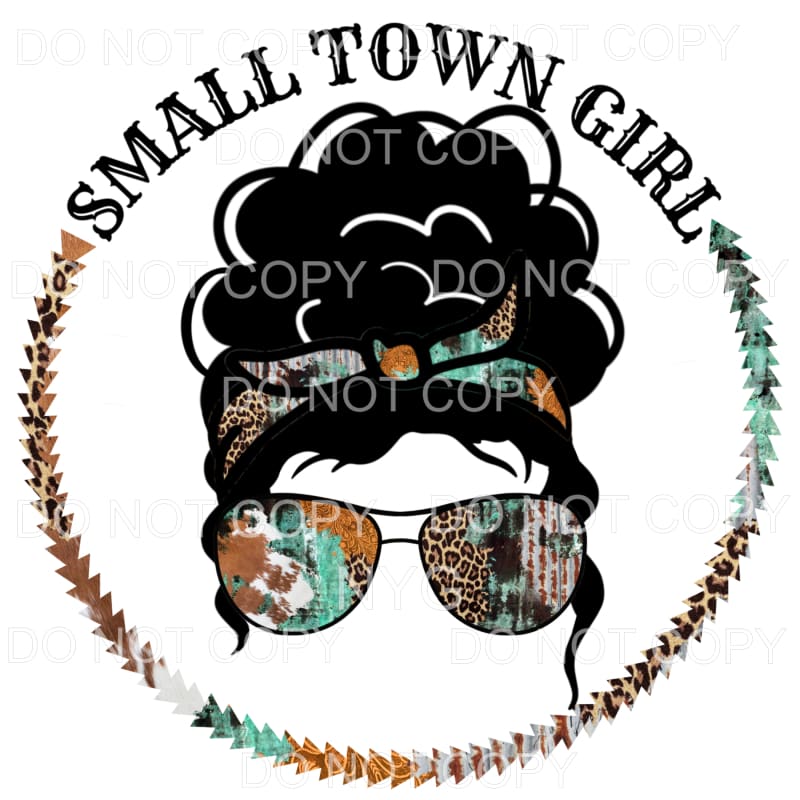 Small Town Girl Puff Ball Leopard Cowhide Sublimation