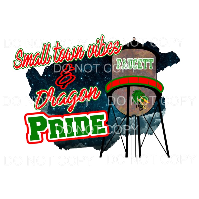 Small Town Vibes Dragons # 7016 Sublimation transfers - Heat