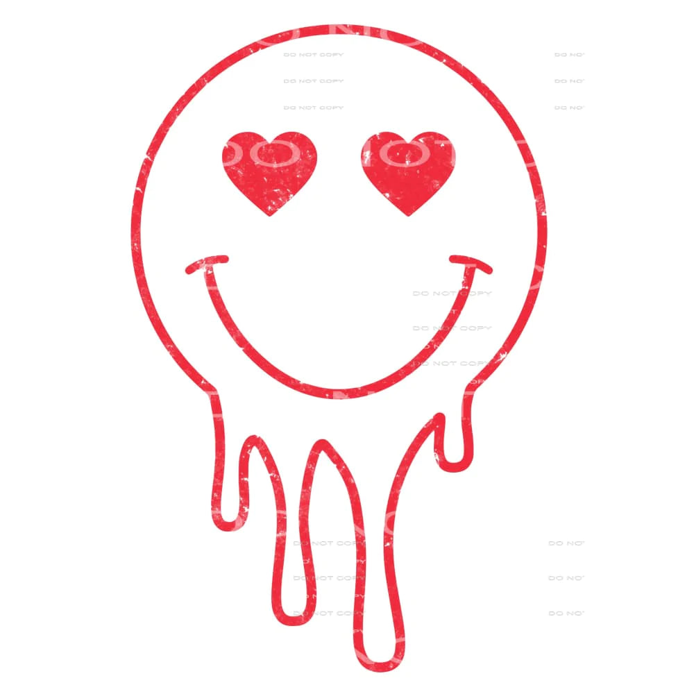 smile face heart eyes # 2308 Sublimation transfers - Heat