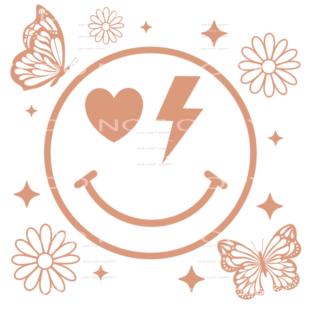 Smiley Tan #4346 Sublimation transfers - Heat Transfer