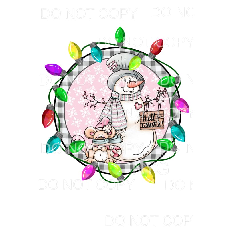 snowman Circle # 7080 Sublimation transfers - Heat Transfer