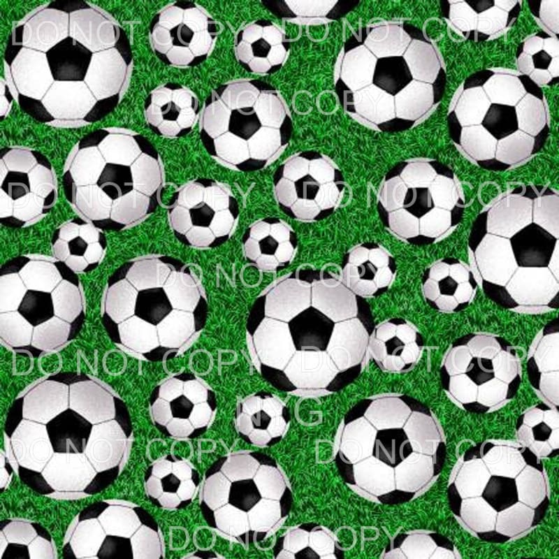 Soccer Ball Sheet Sublimation transfers - 13 x 9 inches -