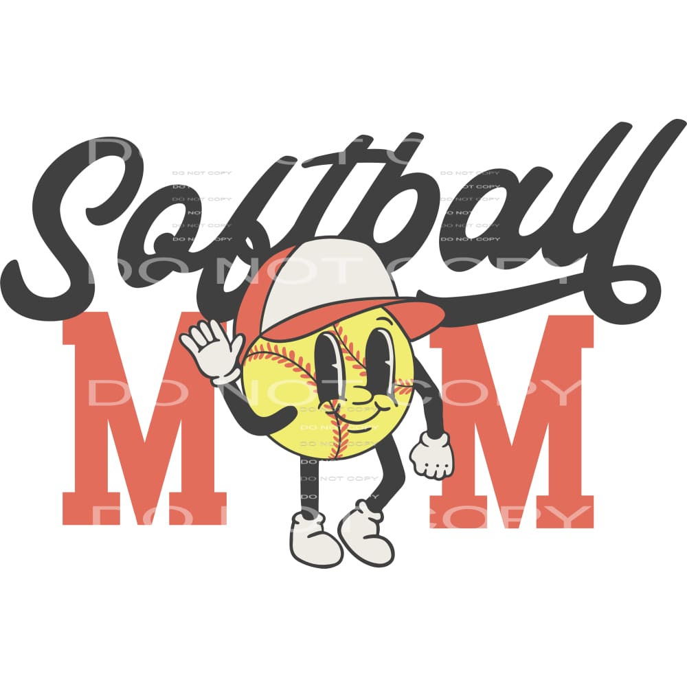 softball mom #6377 Sublimation transfers - Heat Transfer