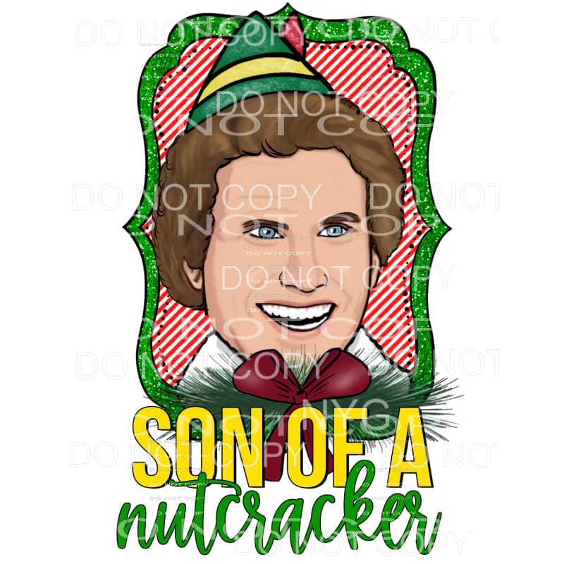 Son Of A Nutcracker Buddy The Elf Candy Cane Stripes Green