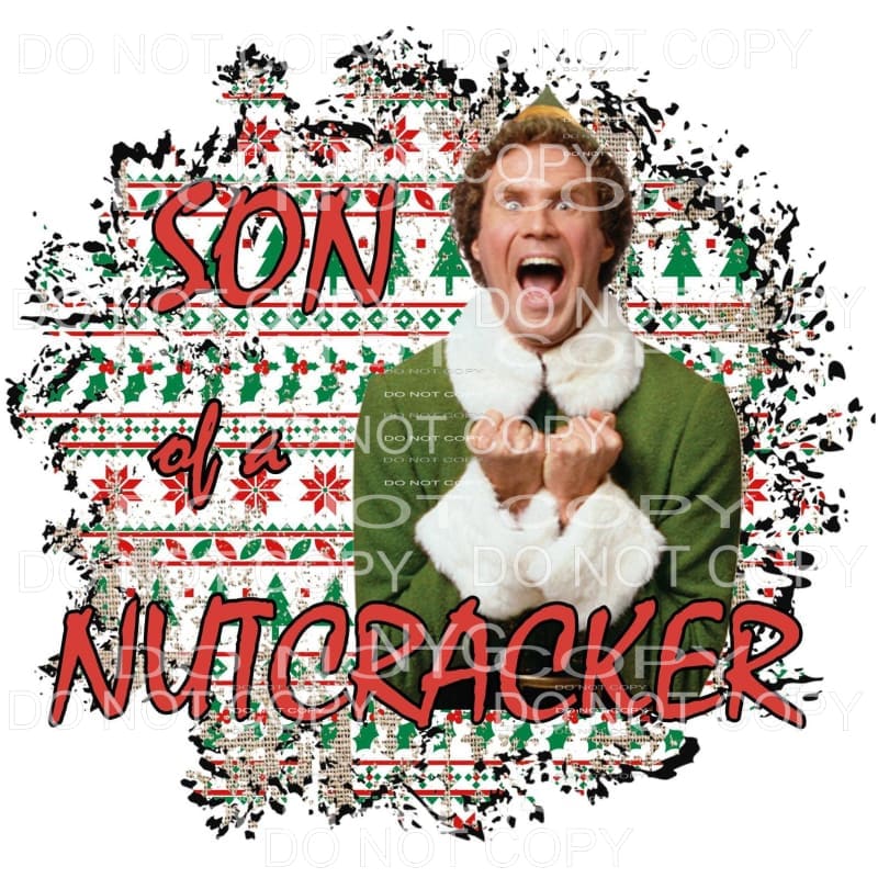 Son Of A Nutcracker The Elf Swerater Print Background #1795
