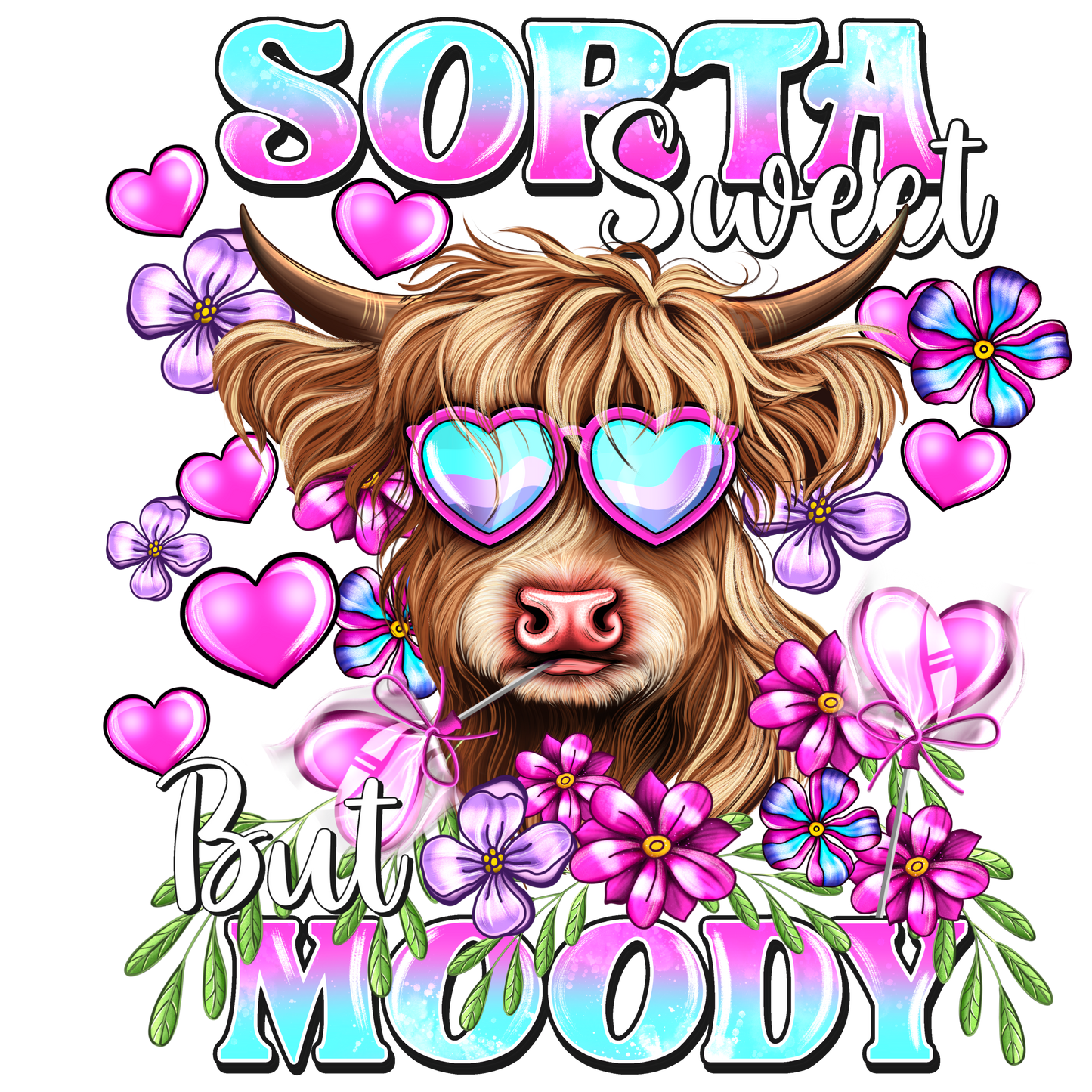 Sorta Sweet But Moody #9289 Sublimation transfers - Heat