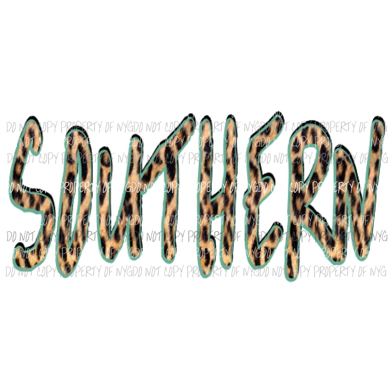 Southern Leopard Sublimation transfers Heat Transfer