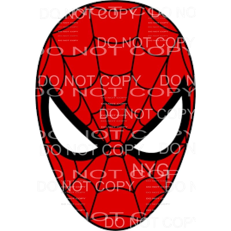 Spiderman Mask Sublimation transfers - Heat Transfer
