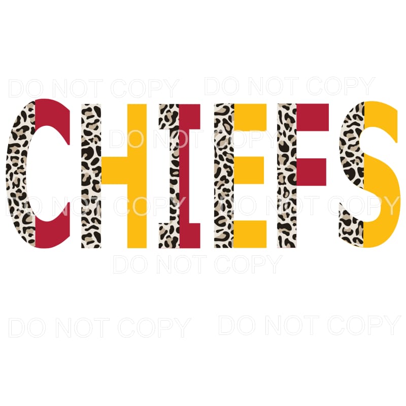 Split Letter Kansas city Chiefs kc Sublimation transfers -