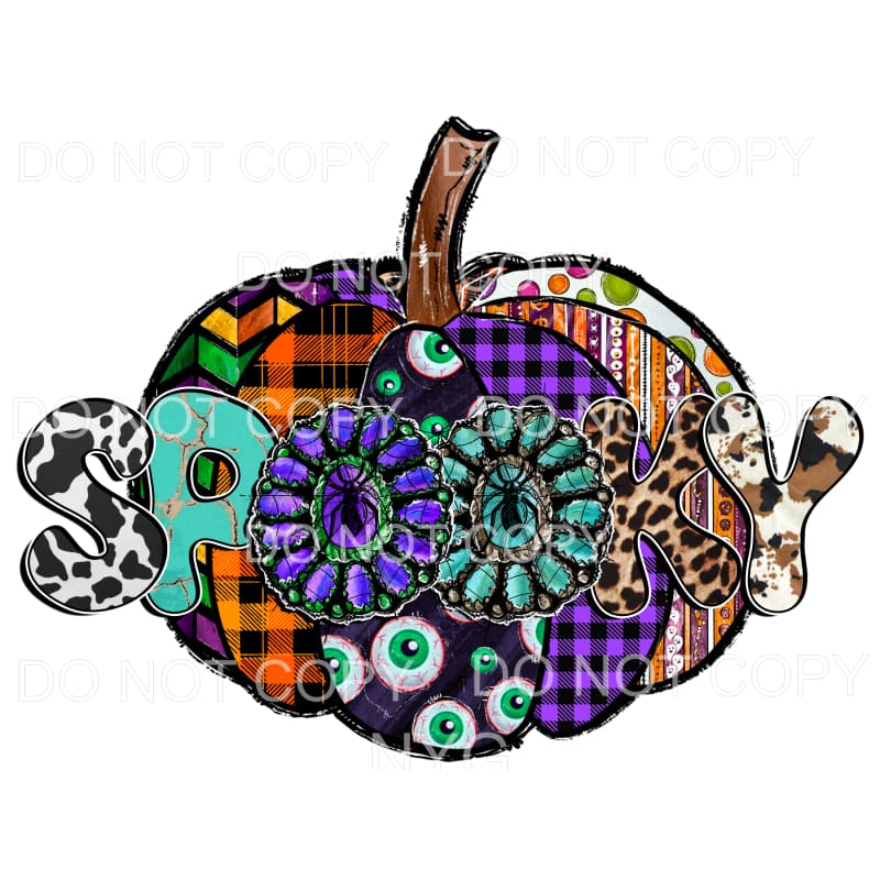 Spooky Cowhide Turquoise Leopard Letters Multi Pattern