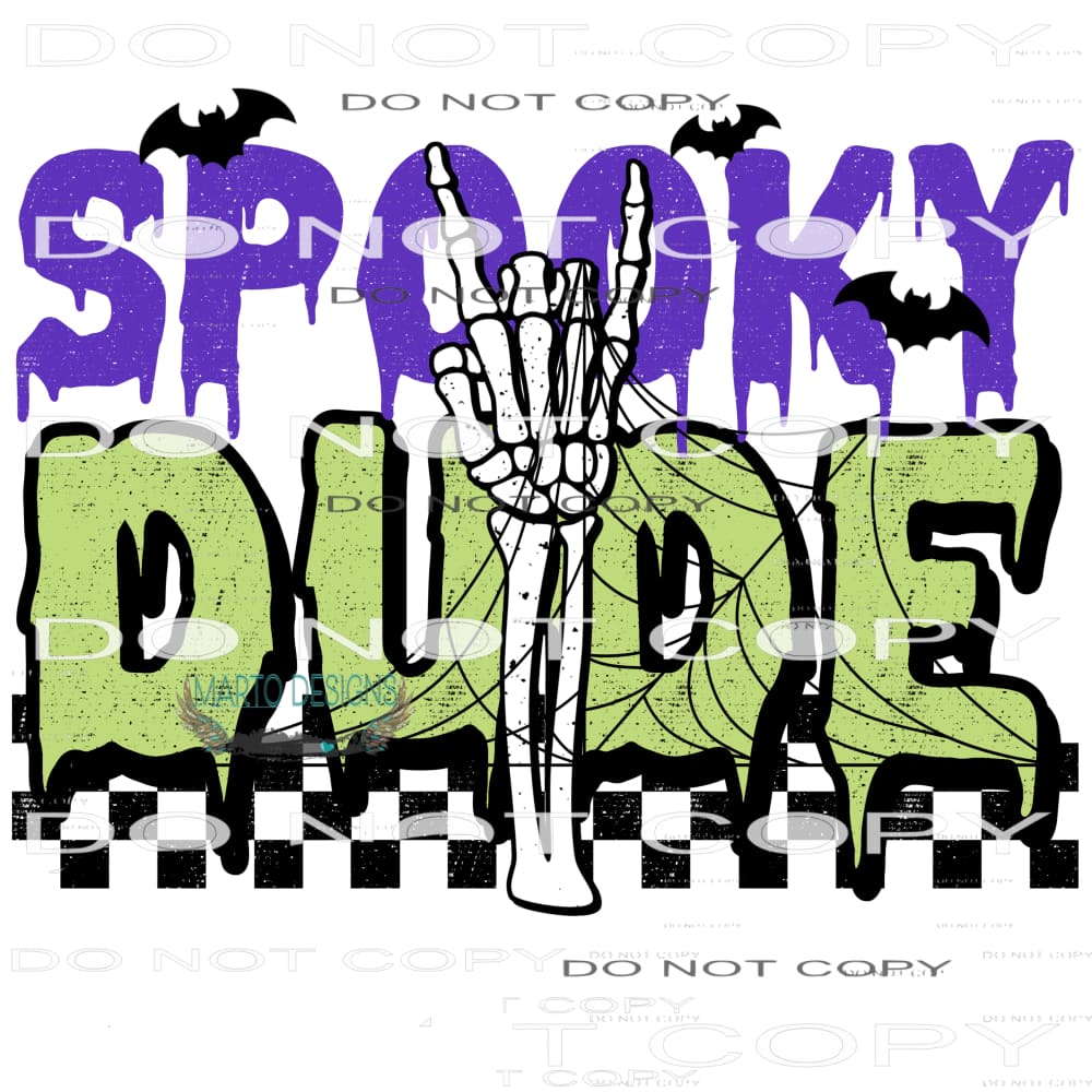 Spooky Dude #6087 Sublimation transfers - Heat Transfer
