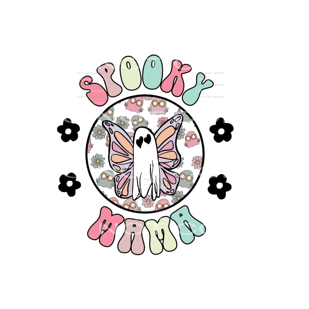 spooky mama #8717 Sublimation transfers - Heat Transfer