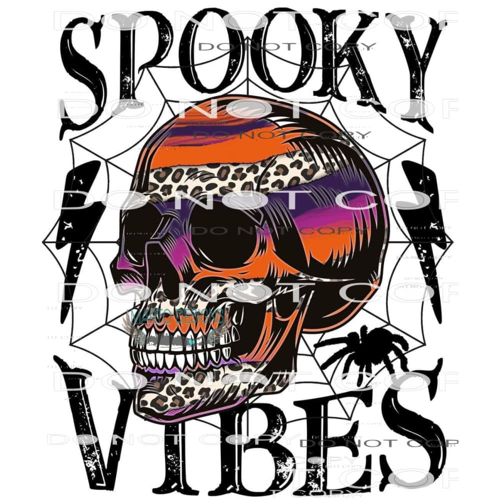 Spooky Vibes #6133 Sublimation transfers - Heat Transfer