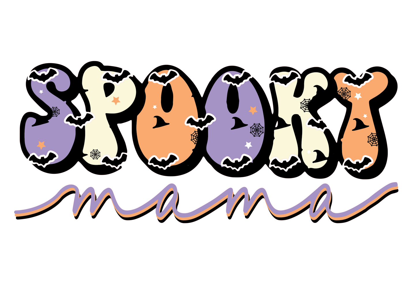 spooky mama #8696 Sublimation transfers