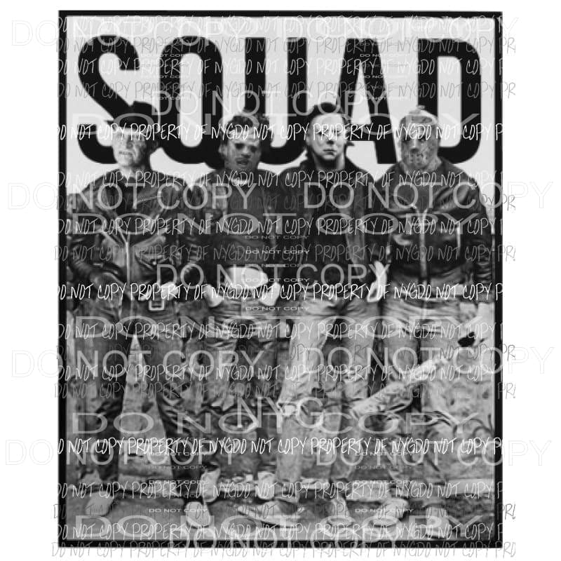 SQUAD Freddie scary movies etc Sublimation transfers Heat Transfer