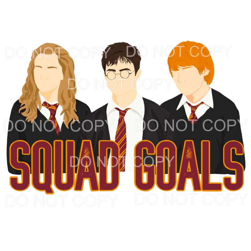 Squad Goals Harry Potter Sublimation transfers - Heat