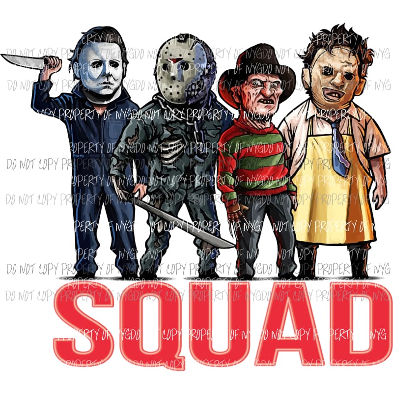 Squad Sublimation transfers Heat Transfer