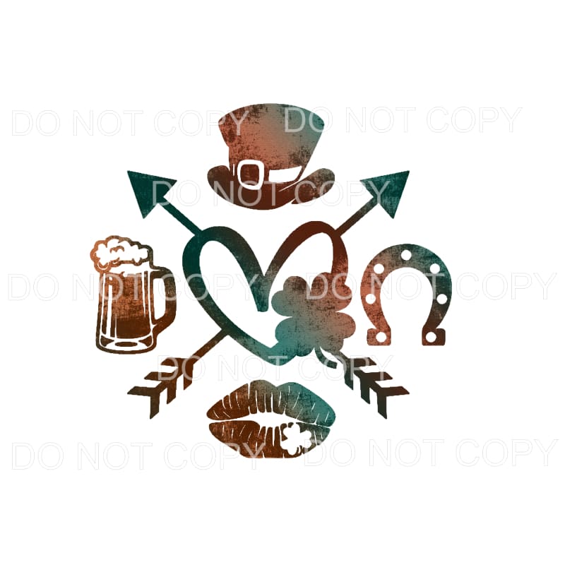 St Patrick’s day # 8921 Sublimation transfers - Heat
