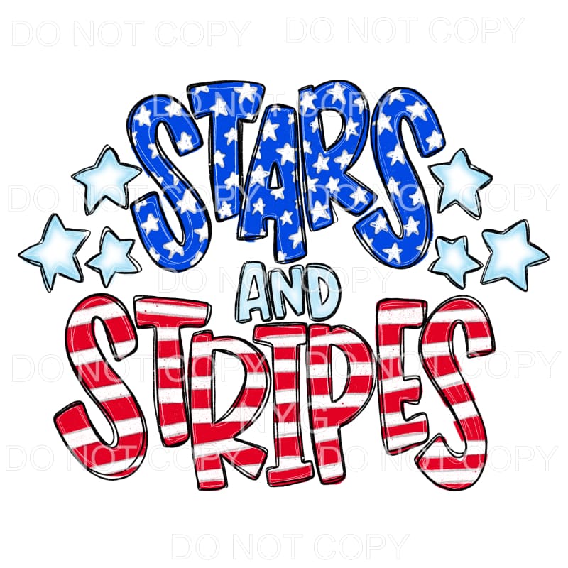 Stars and Stripes #2 Sublimation transfers - Heat Transfer