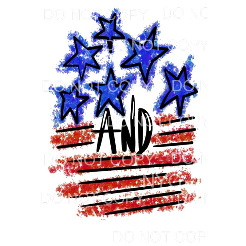 Stars and Stripes # 3 Sublimation transfers - Heat Transfer