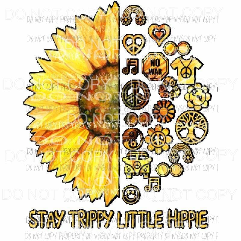 Stay Trippy Little Hippy Van 2 Sublimation transfers Heat Transfer